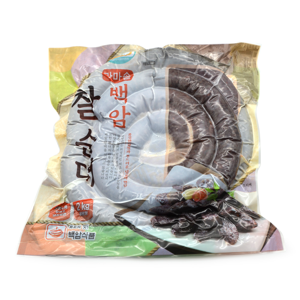 가마솥 찰순대 2kg 백암순대 간 허파