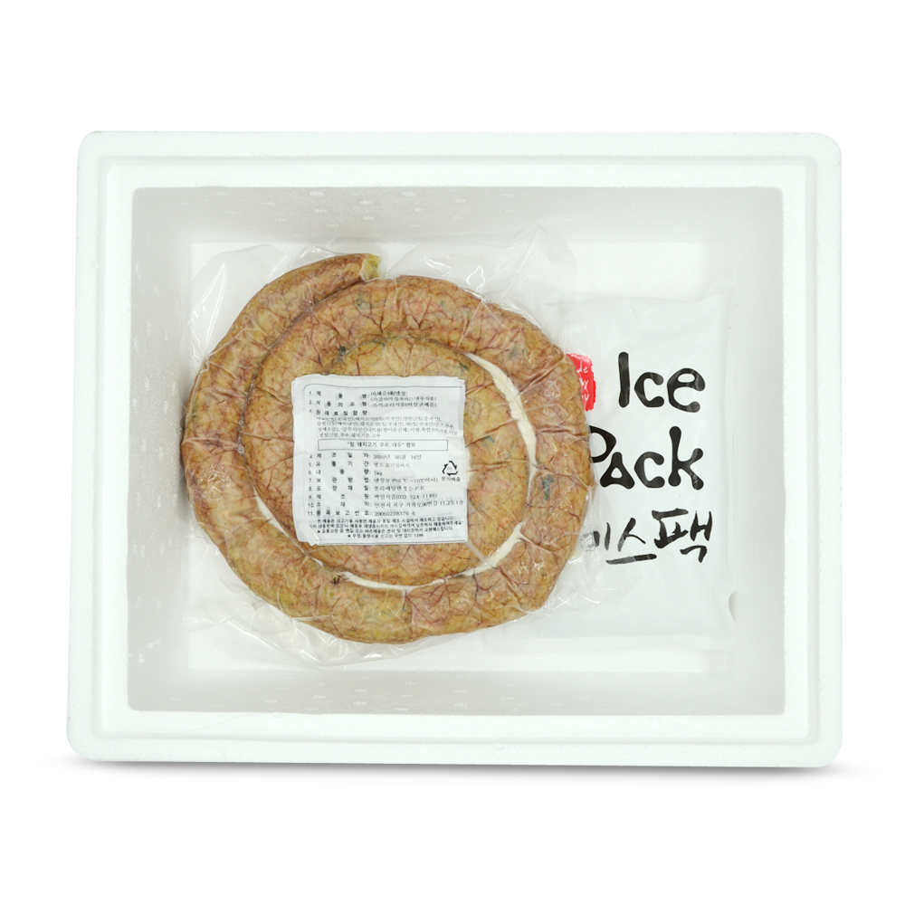 가마솥 백순대 2kg  야채순대